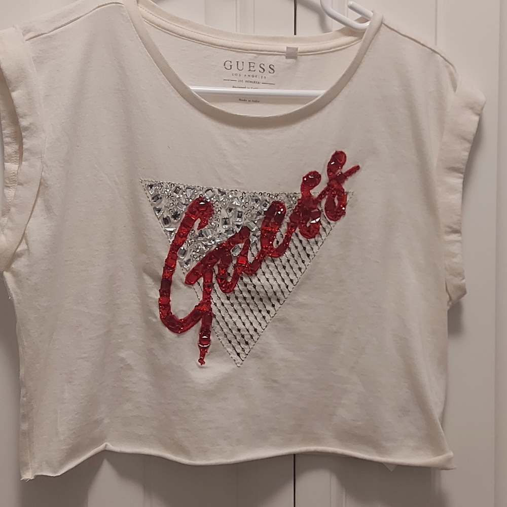Guess Bling Crop Top